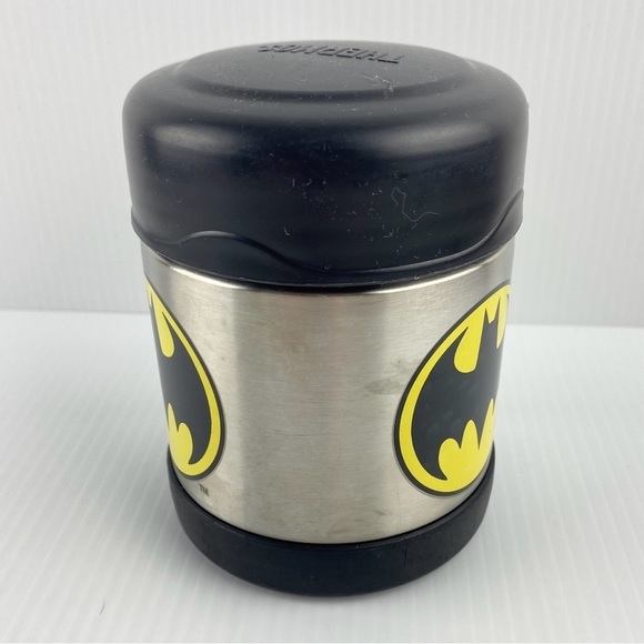 Batman Thermos Small 10 oz Insulated Stainless Steel Black & Silver - Picture 5 of 8